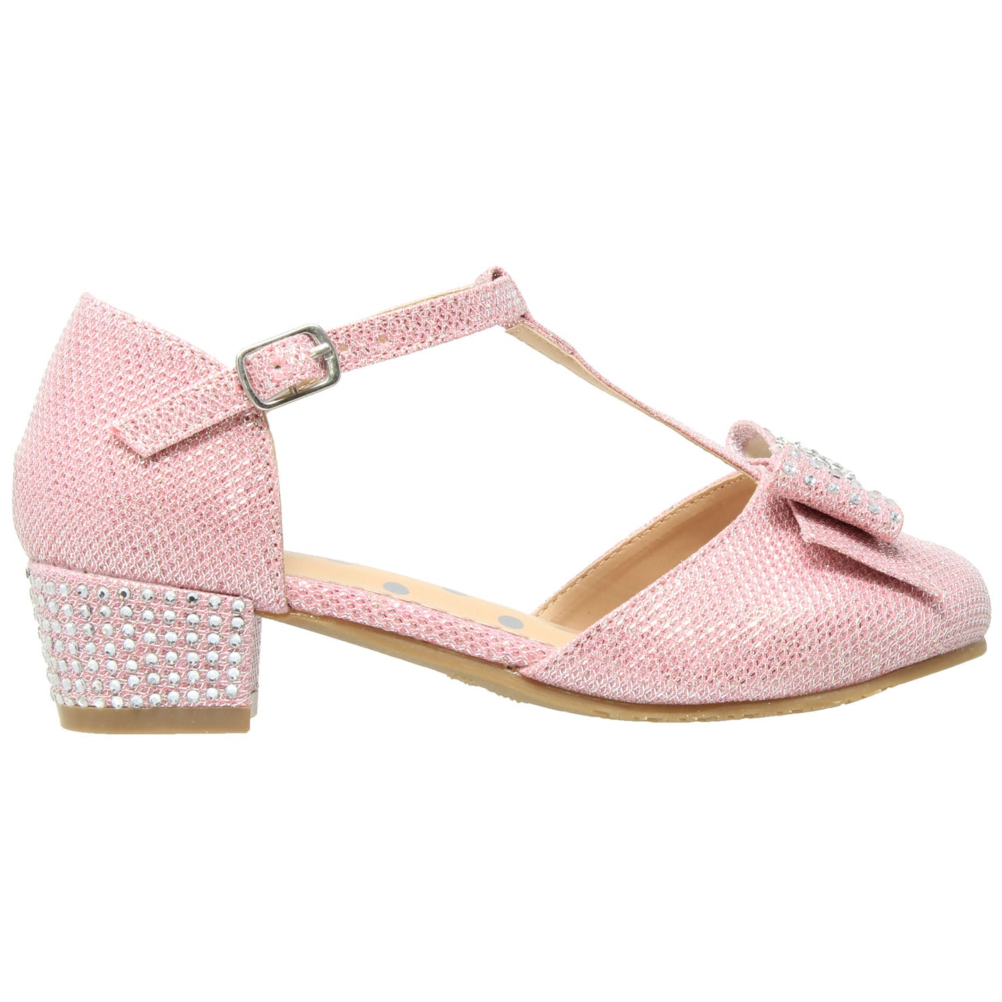 Toddler & Youth T-Strap Glitter Mary Jane Pump