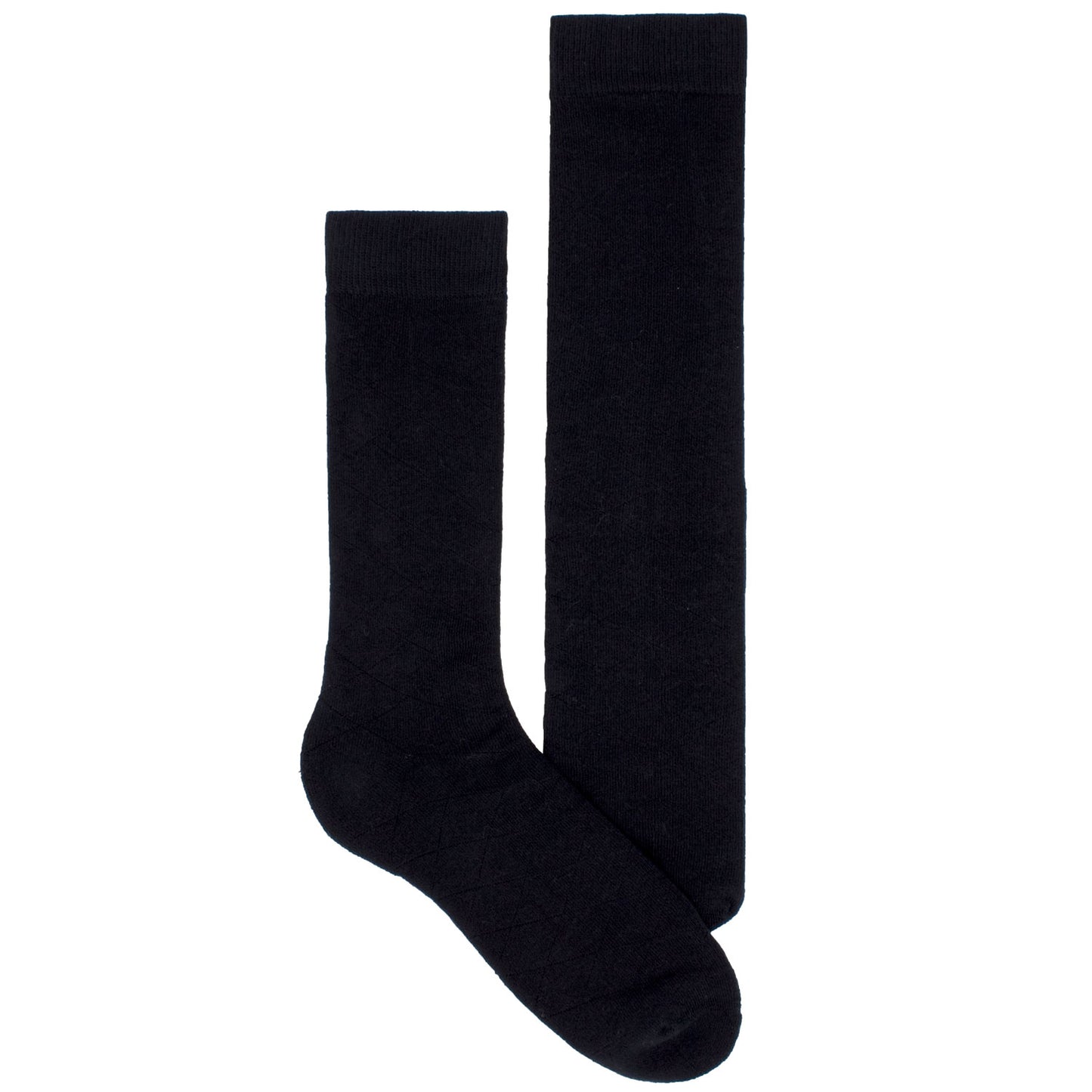 Men's Socks Athletic Sport Performance Durable Geometric Pattern Mid Calf Crew Socks Black