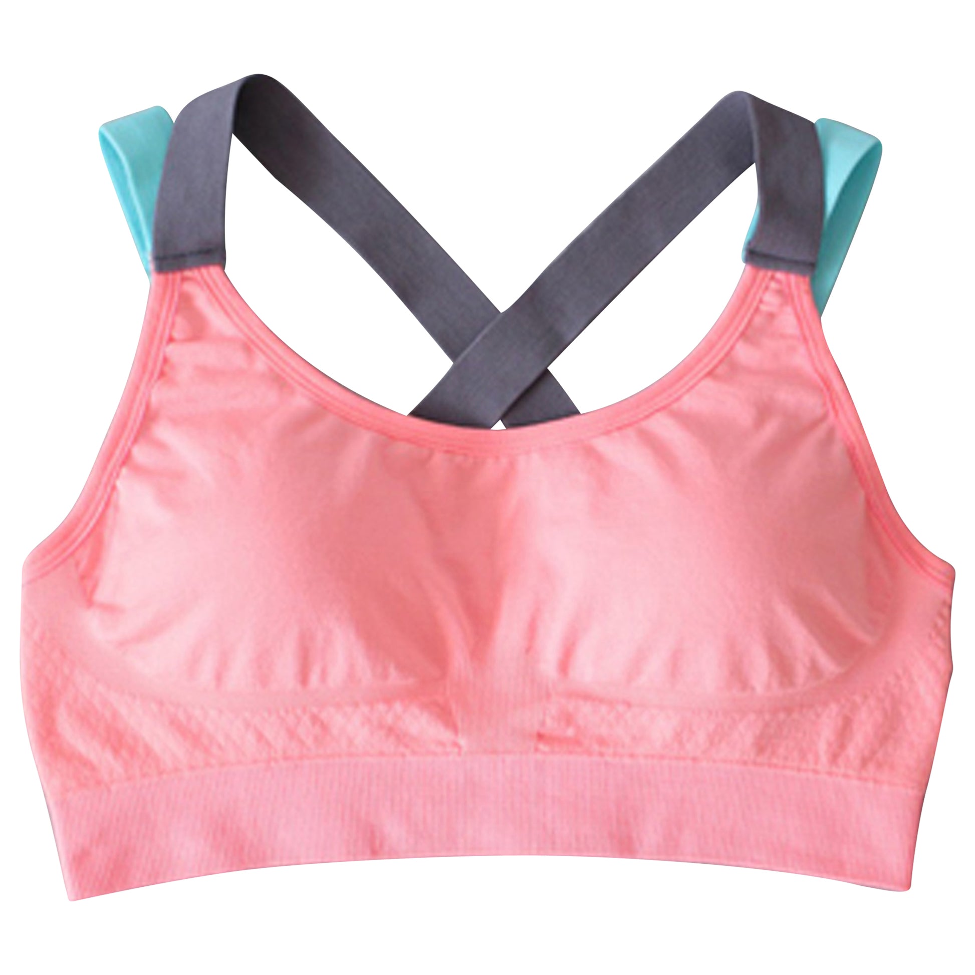 Front Buckle Zipper Double Layer Shockproof Sports Yoga Bra - 2L9XQ119b  Size S Color Pink_14056