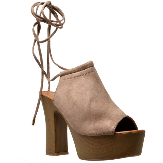 Peep Toe High Heel Platform Sandal