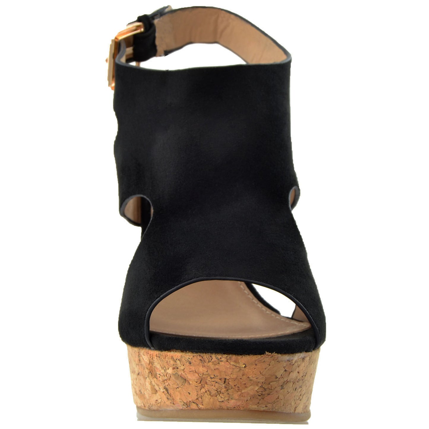 Slingback Peep Toe Platform Wedge Sandal