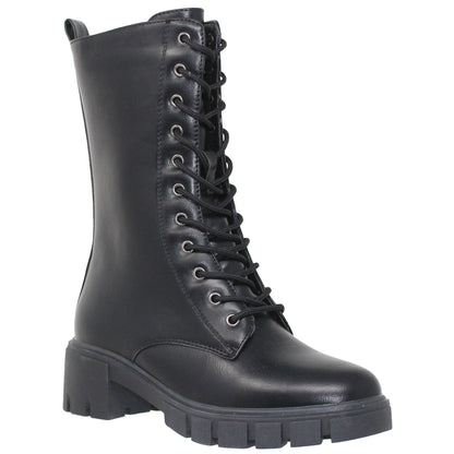 Women's Chunky Platform Lace-up Boots