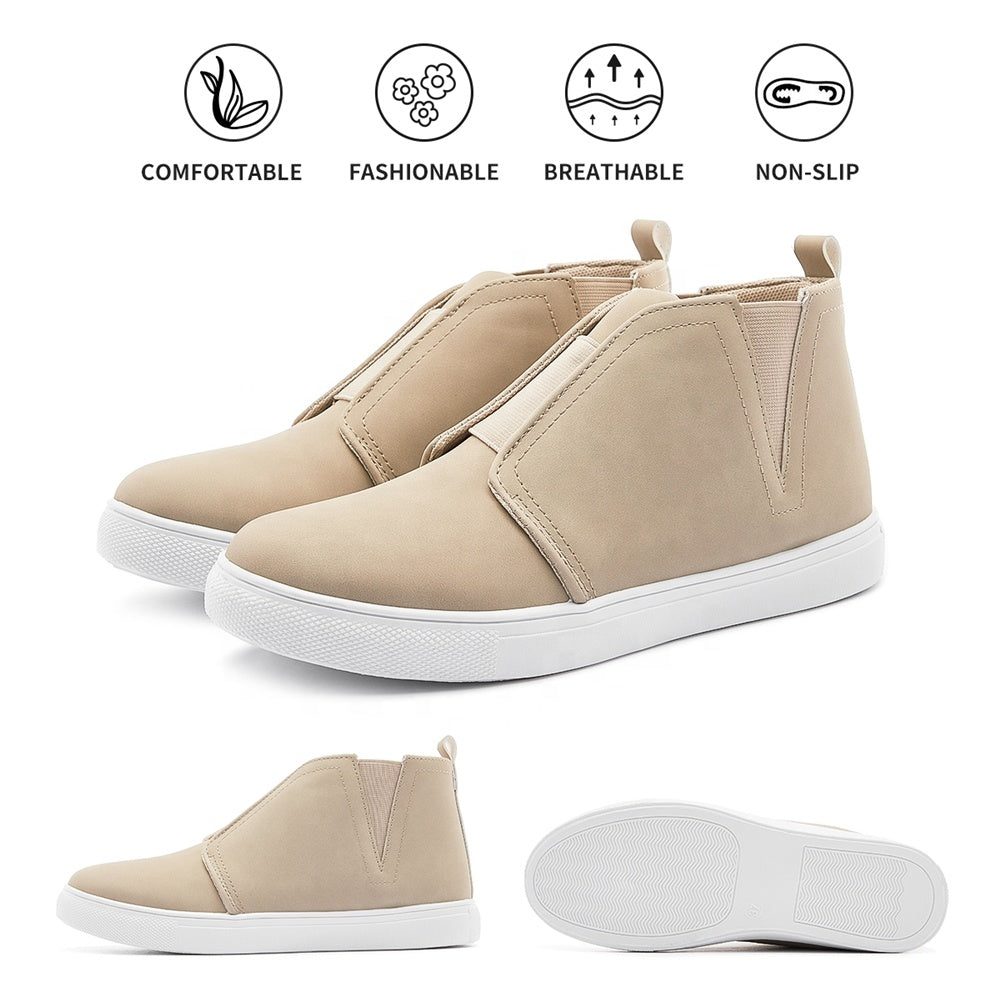 SOBEYO Women's Sneakers Canvas Lace-Up Low Top Padded Shoes