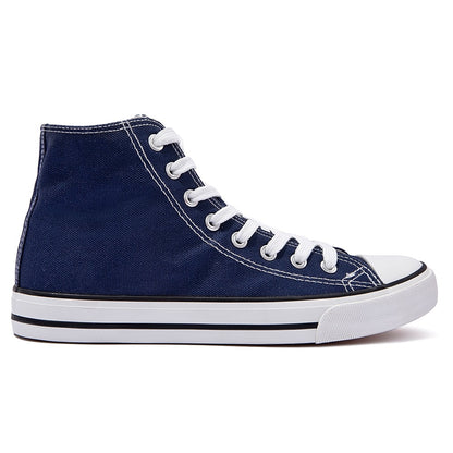 SOBEYO Women's Sneakers Canvas Lace Up High Top Navy