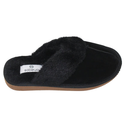 SOBEYO Cozy Comfy Furry Clog Slipper For indoor outdoor super Light-Weight