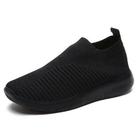 SOBEYO Women's Walking Sneaker Knitted Breathable Strips