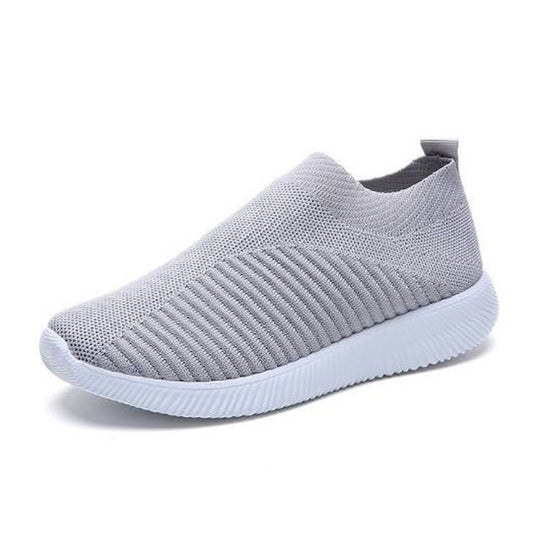 SOBEYO Women's Walking Sneaker Knitted Breathable Strips