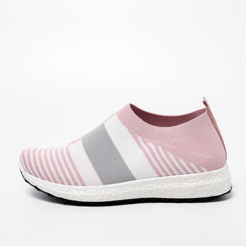 SOBEYO Women's Athletic Walking Casual Mesh-Comfortable Work Sneakers Pink