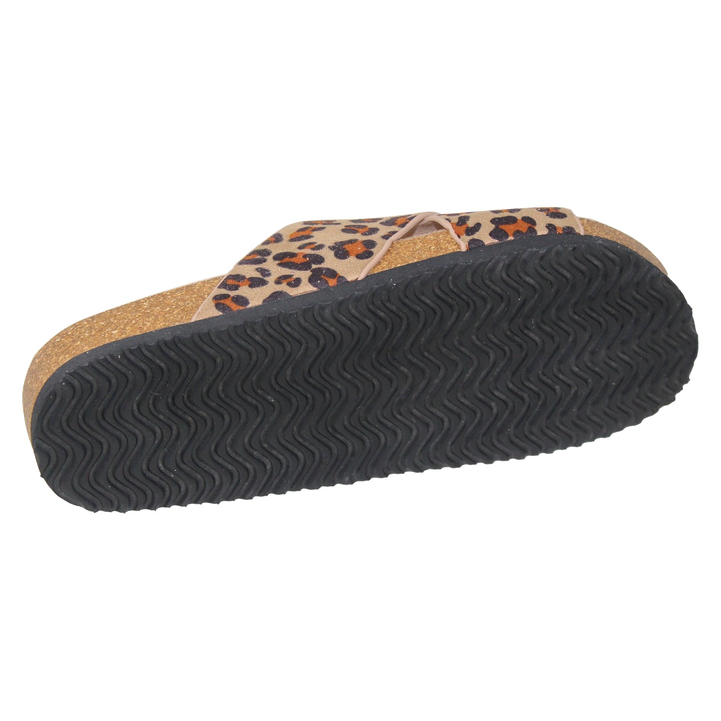 Women's Classic Criss-Cross Comfort Sandals Cork Leopard