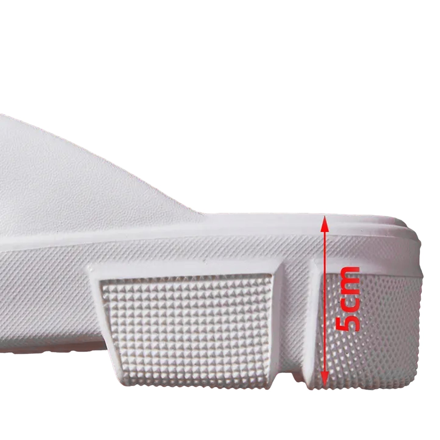 Thong Slide Chucky Sole Platform Sandals Light-Weight EVA White