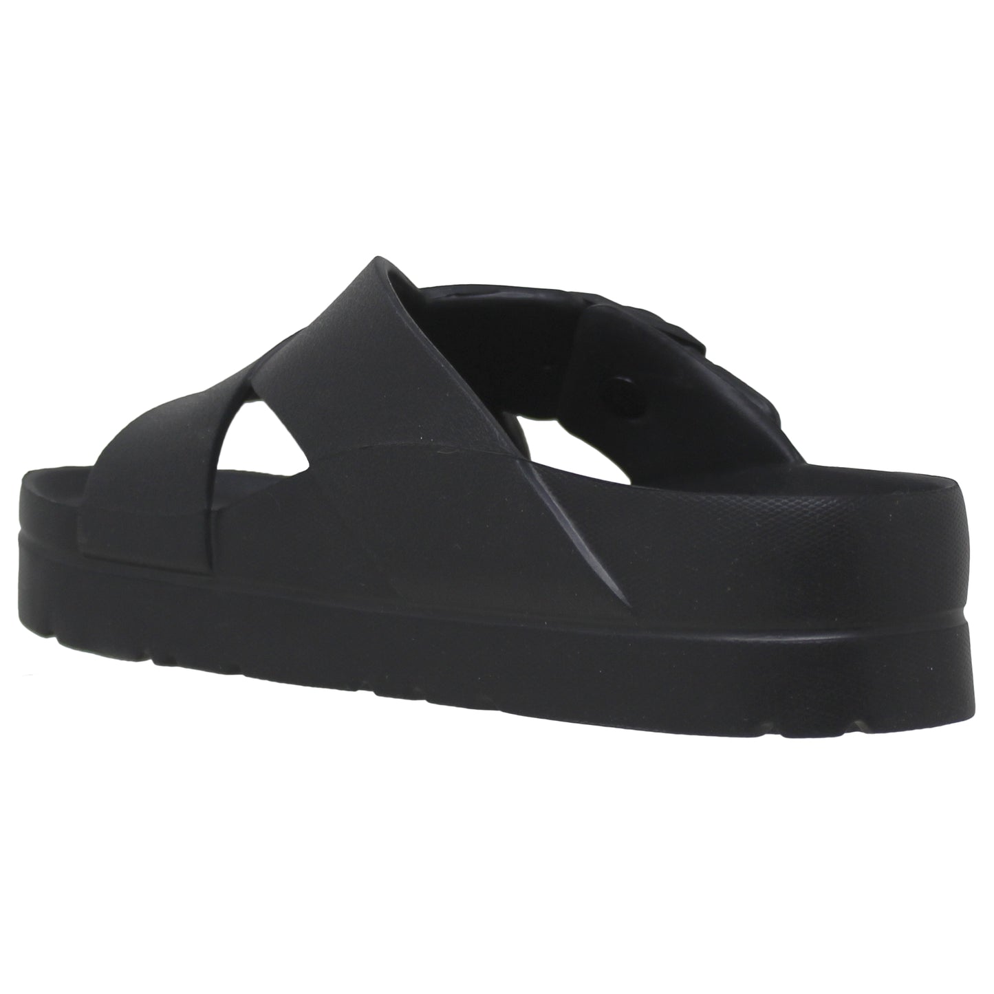 SOBEYO Buckles Criss-Cross Strap Sandals Light-Weight EVA Flip Flops