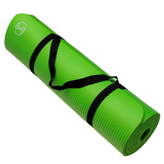 SOBEYO Eco-Friendly Yoga Mats Extra Thick /w Carrying Strap