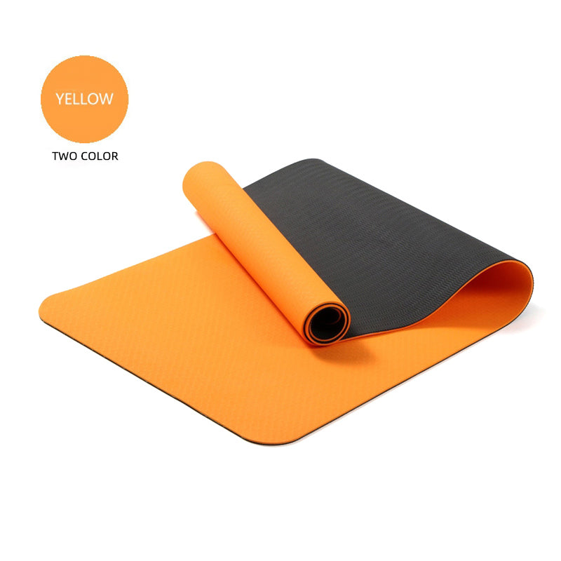 SOBEYO Yoga Mats Double Layers Eco Friendly TPE 1/4 inch